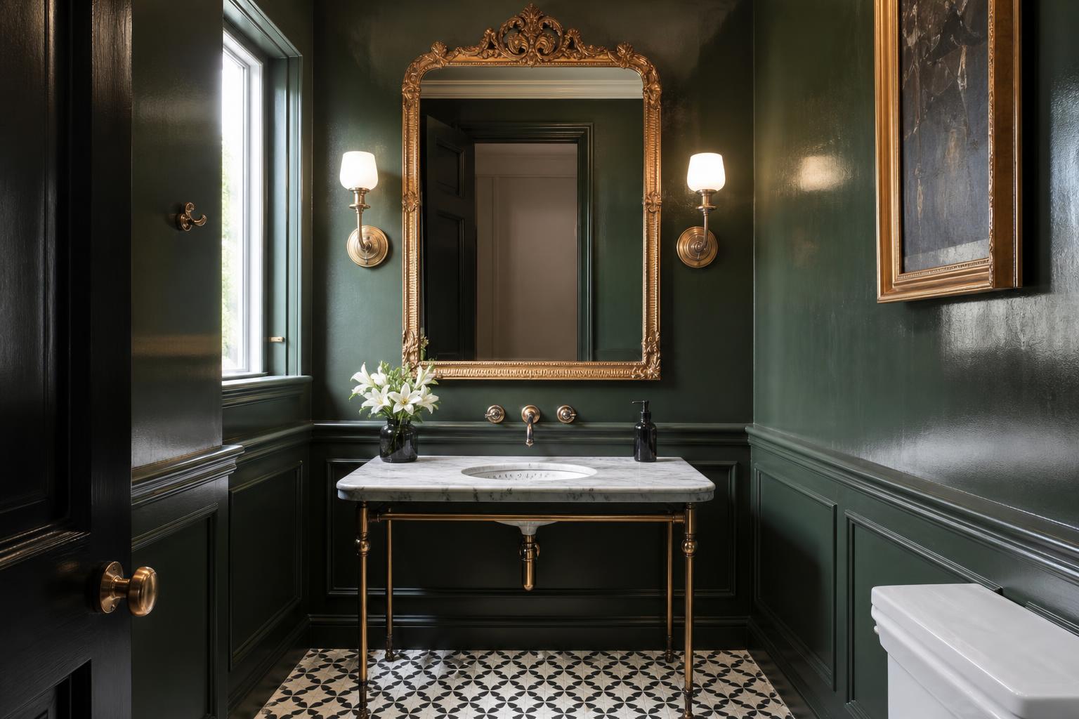 Elegant powder room